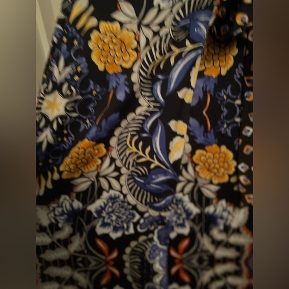 LIKE NEW LOFT Floral Silky Midi Skirt - Picture 5 of 6